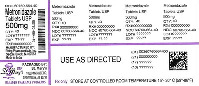 Metro (Metronidazole 60760 664 40)